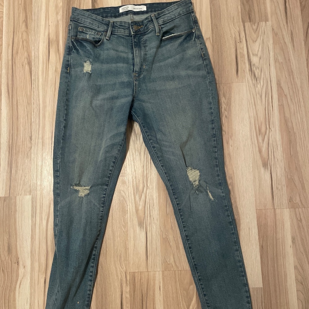 Levi Strauss jeans High rise skinny size 12